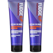 Fudge Champú tonificante violeta Clean Blonde Duopack, 2 x 250 ml ¡PAQUETE AHORRO!