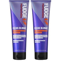 Fudge Clean Blonde Violet Toning Shampoo Duopack, 2 x 250 ml PACCHETTO CONVENIENTE!