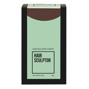 Hair Sculptor Fibras para el crecimiento del cabello color castaño oscuro, 25 gramos