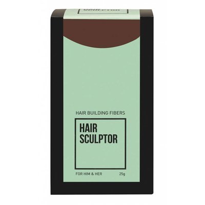 Hair Sculptor Hair Building Medium Brown Fibers, 25 grams