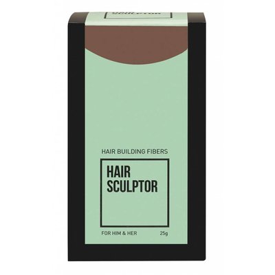 Hair Sculptor Fibras de color castaño claro para el crecimiento del cabello, 25 gramos