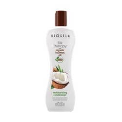 BIOSILK Silk Therapy mit feuchtigkeitsspendendem Kokosöl-Conditioner, 355 ml