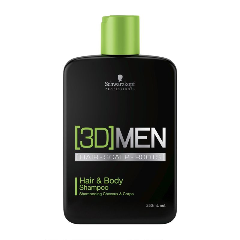 Schwarzkopf 3D Mension Hair & Body Shampoo 250 ml -  vrouwen - Voor Normaal haar