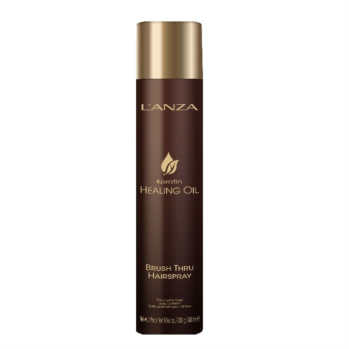 L'Anza Keratin Healing Oil Brush Thru Hairspray.