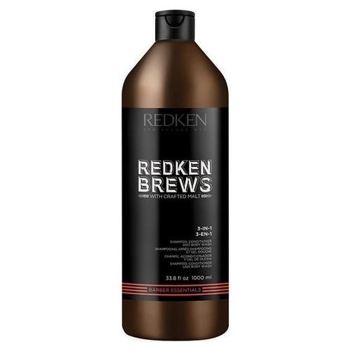 Redken - Brews - 3 in 1 Shampoo - 1000 ml