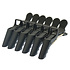 Imperity Hair Clip Rubberized Finish Black 6 stuks