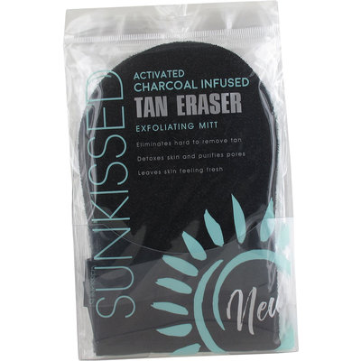 Sun Kissed Activated Charcoal Infused Tan Eraser Exfoliating Mitt