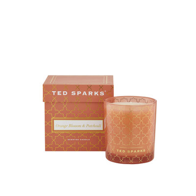Ted Sparks Candela profumata fiori d'arancio e patchouli