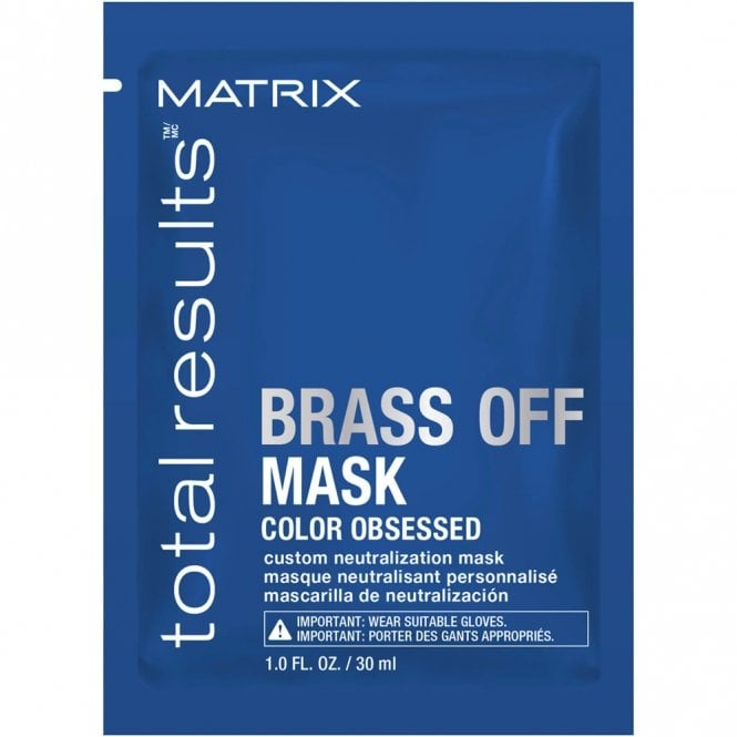 Matrix Total Results Brass Off Custom Neutralization Mask Masker Geblondeerd Haar 30ml