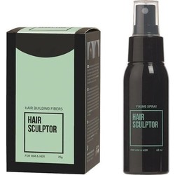 Hair Sculptor Fibras Capilares Negras + Spray Fijador