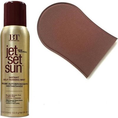 Jet Set Sun Instant Bronzer Self Tanning Mist + Glove
