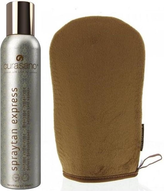 Curasano Spraytan Express Tanning Spray 200ml + Tanning Glove