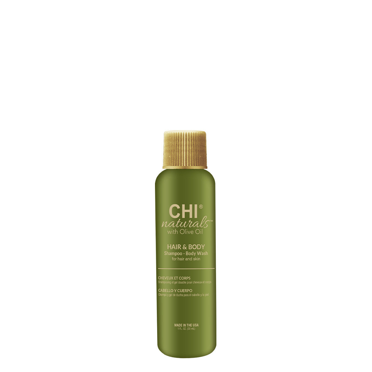 CHI Olive Organics - Hair & Body Shampoo - Body Wash 30ml. -  vrouwen - Voor  - 30 ml -  vrouwen - Voor