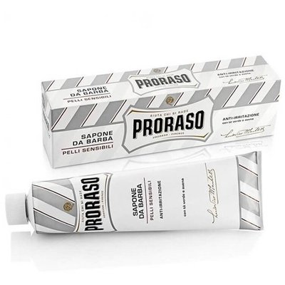 Proraso Crema de afeitar blanca tubo té verde 150ml