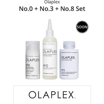 Olaplex no. 0 + no. 3+No. 8 Triple Pack