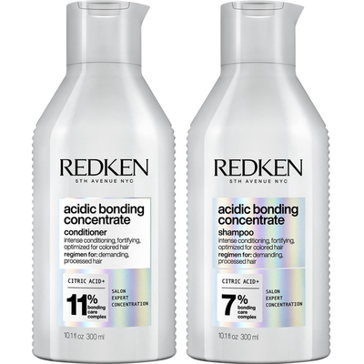 Redken Shampoing Concentré Liant Acide 300 ml + Après-Shampooing 300 ml