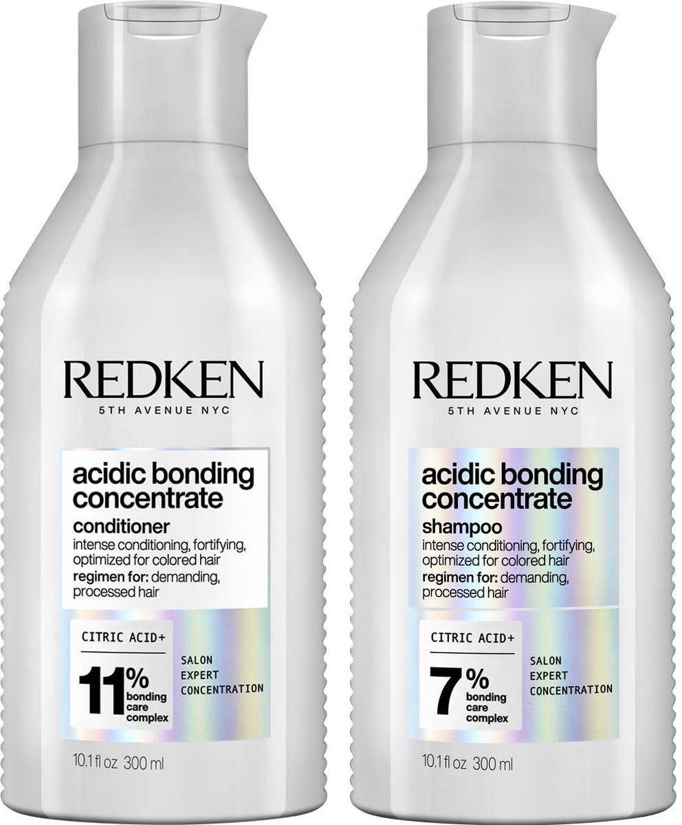 Redken Acidic Bonding Concentrate Shampoo 300ml + Conditioner 300ml - Voordeelverpakking