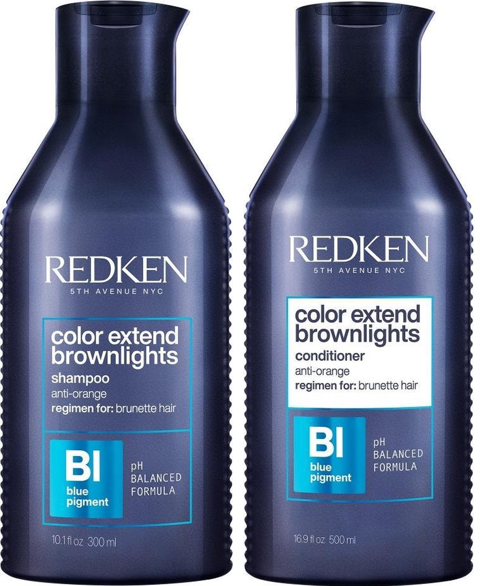 Redken Color Extend Brownlights Shampoo 300ml + Conditioner 300ml - Voordeelverpakking