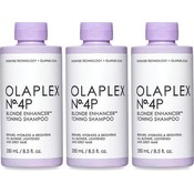 Olaplex Lot de trois shampooings tonifiants Blonde Enhancer No.4P