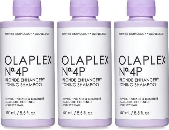 Olaplex Blonde Enhancer Toning Shampoo No.4P Triple Pack