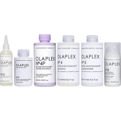 Olaplex Paket für beschädigtes Haar Nr. 0 + Nr. 3 + Nr. 4 + Nr. 4P + Nr. 5 + Nr. 8