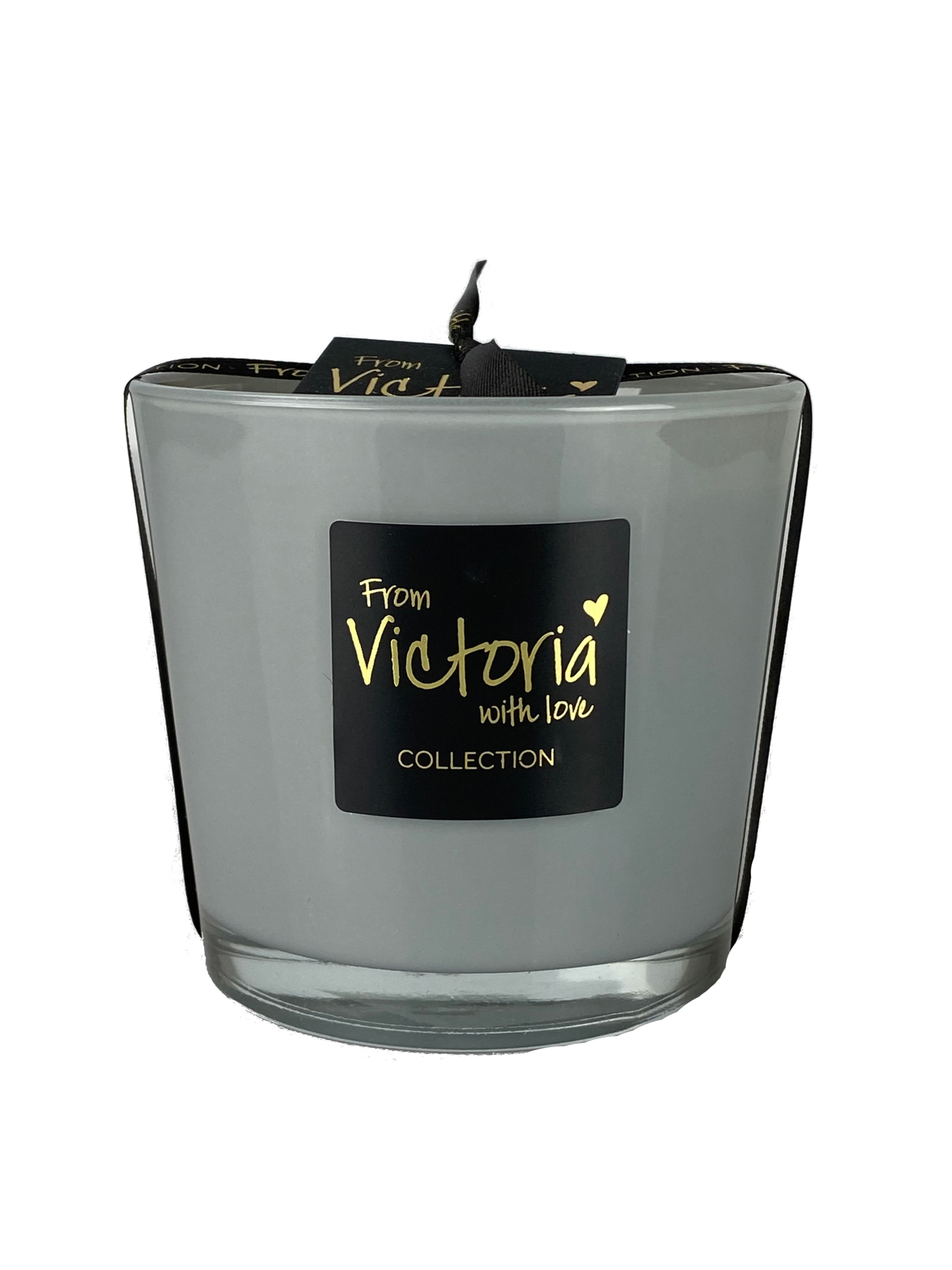 Victoria with Love Glossy Grey Small - Geurkaars