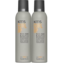 KMS Curl Up Wave Foam 2x 200ML SPARPACK!