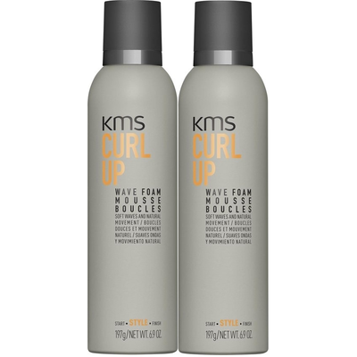 KMS Curl Up Wave Foam 2x 200ML SPARPACK!