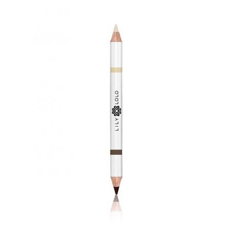 Lily Lolo Eyebrow Pencil Duo Dark 2gr - Wenkbrauw Potlood