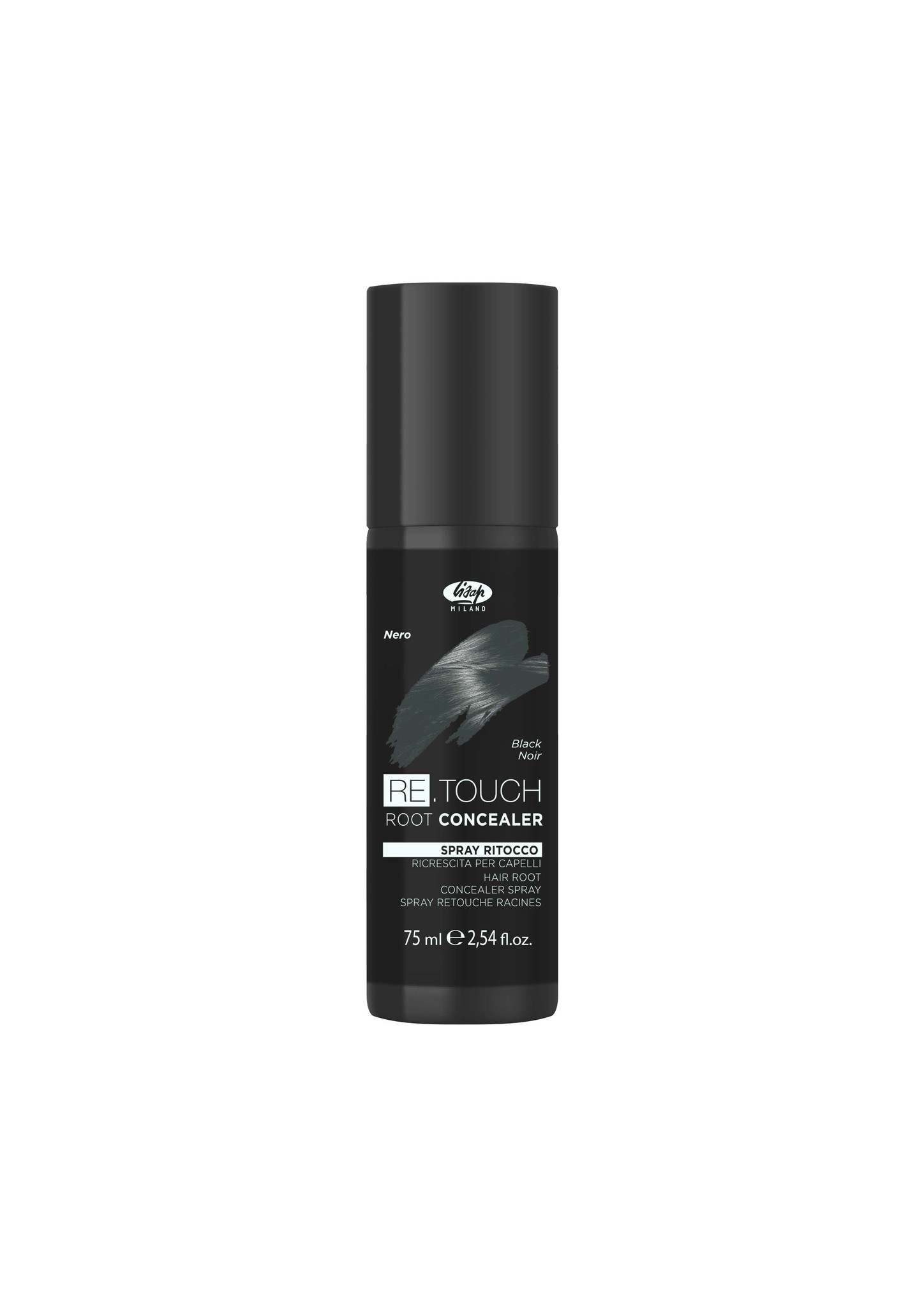 Lisap Spray Color Retouch Root Concealer Black
