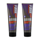 Fudge Clean Blonde Damage Rewind Violet-Toning Shampoo 250ml Duopack