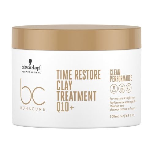 Schwarzkopf - BC Bonacure Q10+ - Time Restore Clay Treatment - 500 ml