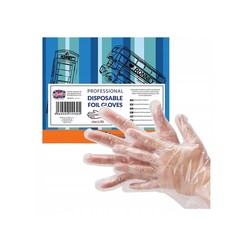 Ronney Professional Disposable Foil Gloves 100 Pieces Size L/XL
