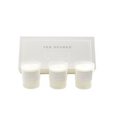 Ted Sparks Coffret cadeau de mini bougies Fresh Linen