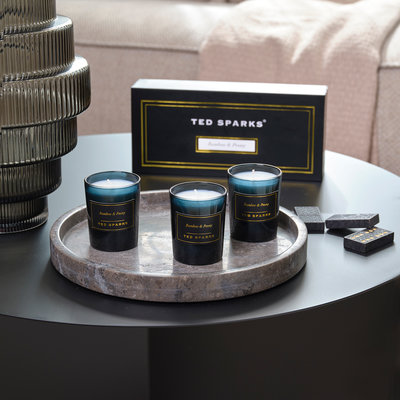 Ted Sparks Bamboo & Peony Mini Candle Gift Set