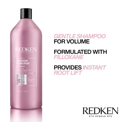 Redken Champú de inyección de volumen, 1000 ml