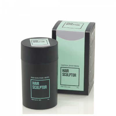 Hair Sculptor Fibras para el crecimiento del cabello color castaño oscuro, 25 gramos
