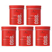 Schwarzkopf Osis Thrill Fiber Gum, 5 x 100 ml, ¡PACK AHORRO!