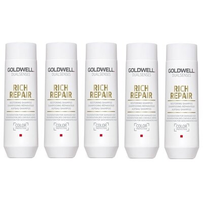 Goldwell Dualsenses Rich Repair Champú Restaurador 250ml 5 Piezas