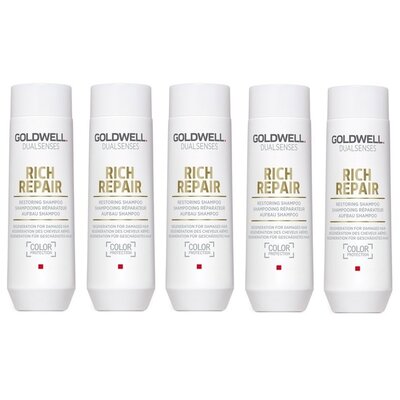 Goldwell Dualsenses Rich Repair Restoring Shampoo 250ml 5 Pieces