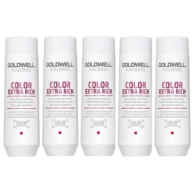 Goldwell Dualsenses Color Extra Rich Brilliance Shampoo 250ml 5 Pieces, DISCOUNT PACKAGE!