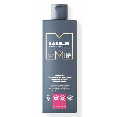 Label.M Shampoo volumizzante biologico ai fiori d'arancio, 300 ml