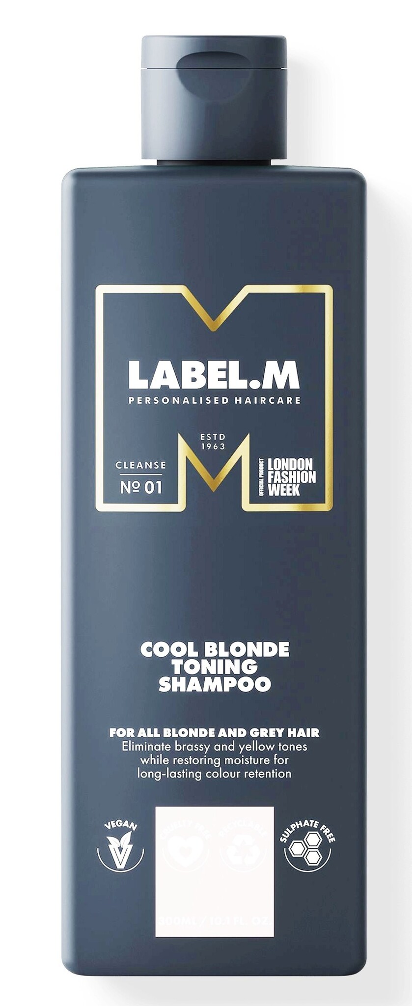 Label.M Cool Blonde Toning Shampoo, 300 ml