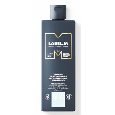 Label.M Shampoing hydratant bio à la citronnelle, 300 ml