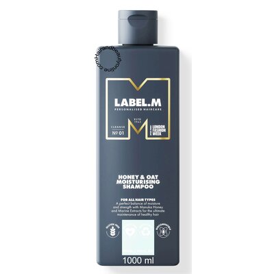 Label.M Honey & Oat Moisturizing Shampoo, 1000 ml