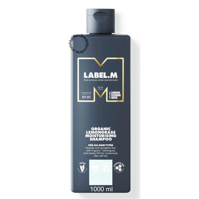 Label.M Champú Hidratante Orgánico Lemongrass, 1000 ml
