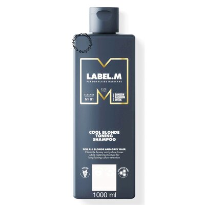 Label.M Shampoing tonifiant blond froid, 1000 ml