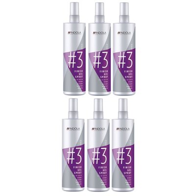 Indola Style Finish Gel Spray, 6 x 300 ml VALUE PACKAGE!