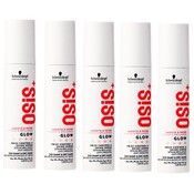 Schwarzkopf Suero antiencrespamiento Osis Glow, ¡PAQUETE AHORRO de 5 x 50 ml!