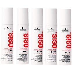 Schwarzkopf Osis Glow Anti-Frizz Serum,  5 x 50 ml VOORDEEL PAKKET!